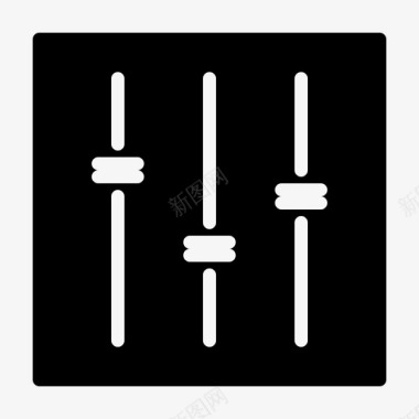 电影开场视频音量控制器音量控制视频制作图标图标