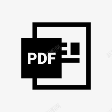 PDF扩展pdf文件文本减法图标图标