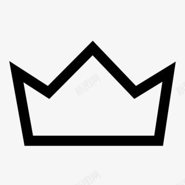 王冠标志皇家图标图标