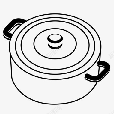煎饼锅锅展示品材料图标图标