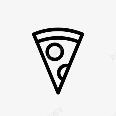 披萨切片意大利香肠图标图标