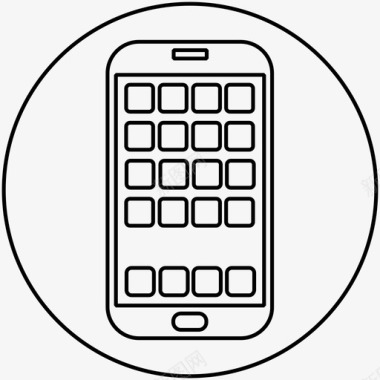 删除智能手机应用程序tall手机转移图标图标