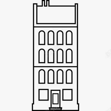 舒适建筑生活家图标图标