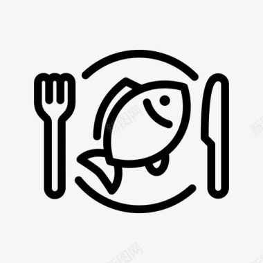 海鲜餐厅毛麟图标图标