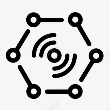 WIFI信号格物联网wifi信号图标图标