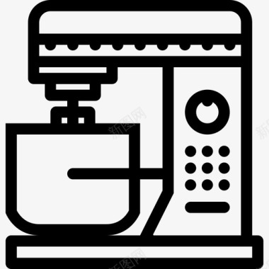 裸蛋糕类搅拌机馅饼磨坊图标图标