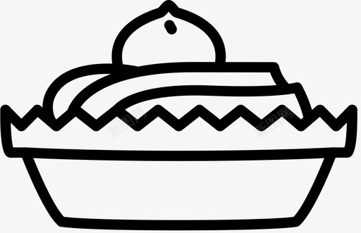 栗子馅饼蛋糕美味图标图标