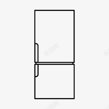 厨房洗漱池冰箱电器冷却器图标图标