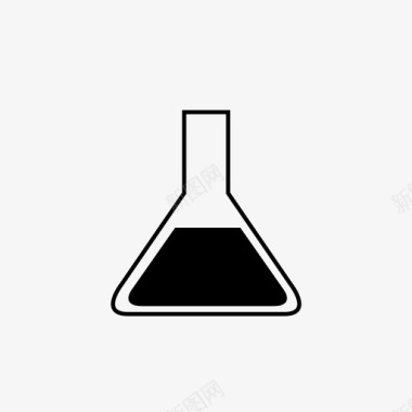 点击矢量erlenmeyer烧瓶实验室图形图标图标