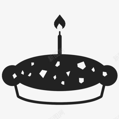 生日蛋糕礼物派对图标图标
