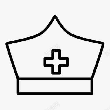 红十字会法护士帽制服红十字会图标图标