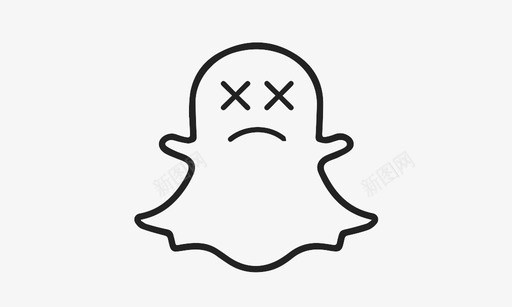 multipleghostsnapchatsign图标图标