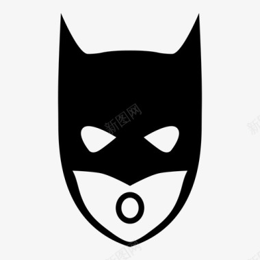 蝙蝠侠惊讶蝙蝠漫画图标图标