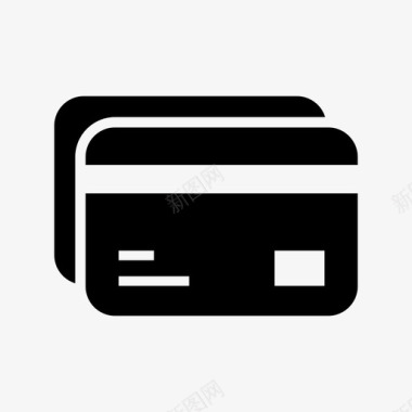 信用卡信用卡货币标记图标图标
