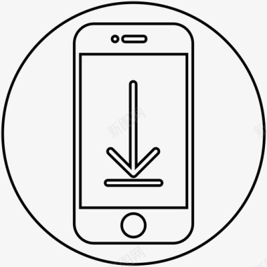 白色PNG智能手机wifi手机图标图标