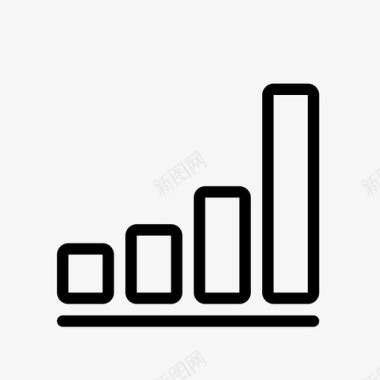 创意图表信息上升图信息增长图标图标