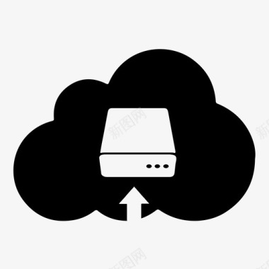 云传输云存储云数据备份上传图标图标