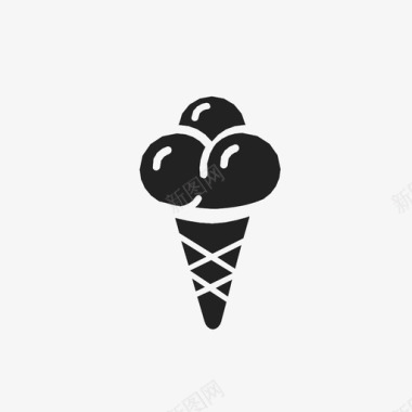 彩绘女孩冰激凌甜甜加图标图标