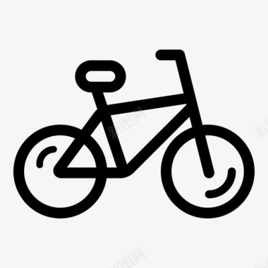 自行车自行车汽车交通工具图标图标