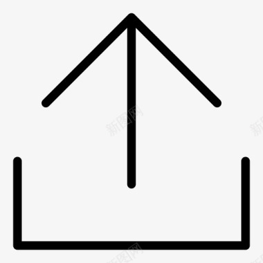 云服务器上载箭头云图标图标