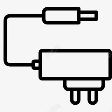 电流干扰充电器电缆电池充电图标图标
