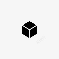 三维盒子立方体三维盒子图标高清图片