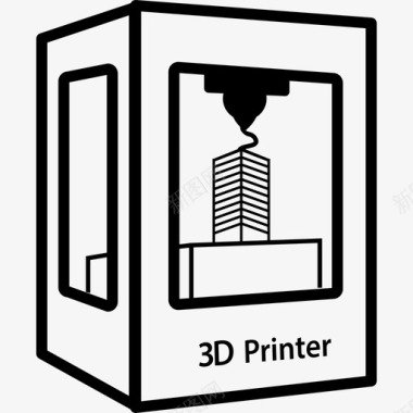 3d打印机工具和用具3d打印机组图标图标