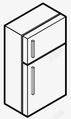 电器检修冰箱电器家用图标图标