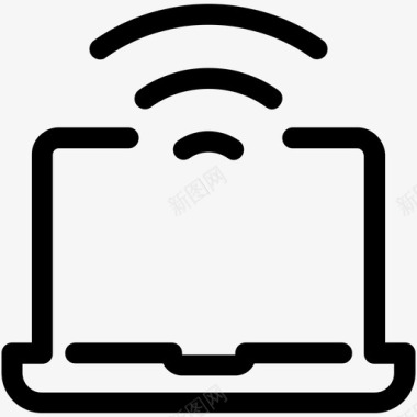 电脑专用网线流无线wifi图标图标