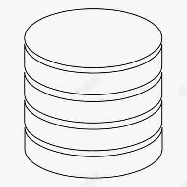 大数据存储数据硬币数据存储图标图标