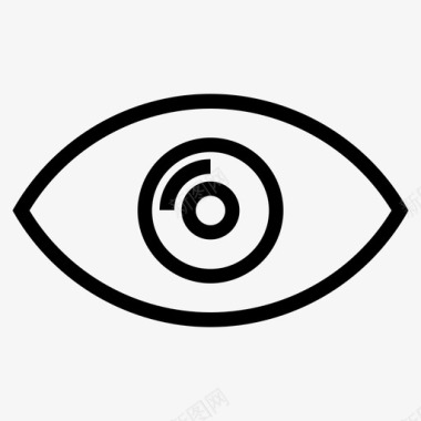 眼睛视线眼睛视觉光学图标图标
