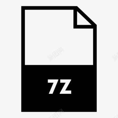 7z文件纸张页面图标图标