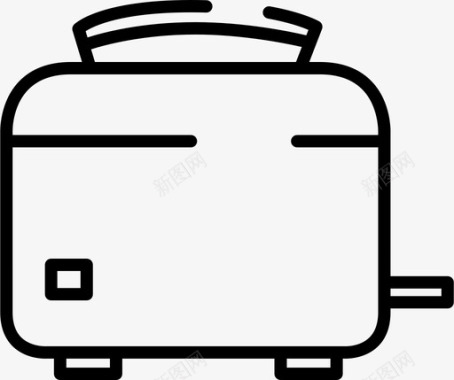 棕色烤面包机电饭煲厨房图标图标