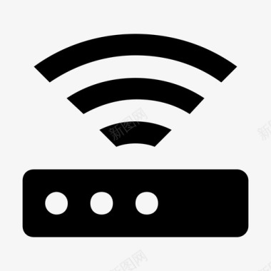 wifi路由器互联网发送器无线互联网图标图标