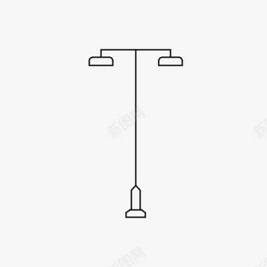 LED路灯灯柱灯杆路灯图标图标