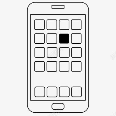 手机摩擦图标移动应用程序减法智能手机图标图标