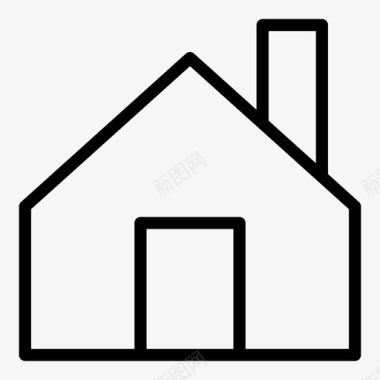 房子建筑精致图标图标