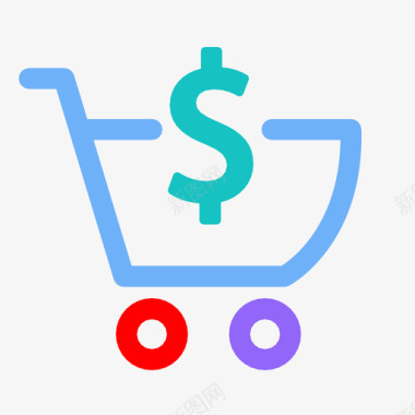 财富比重购物车清单现金美元图标图标