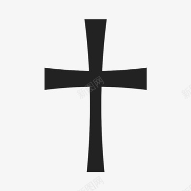 道路图标十字架道路宗教图标图标