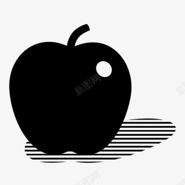 苹果3d食物图标图标