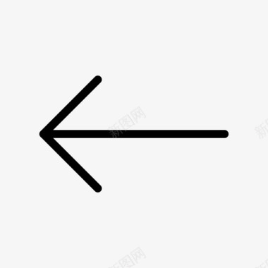 向左旋转向左箭头转弯标牌图标图标