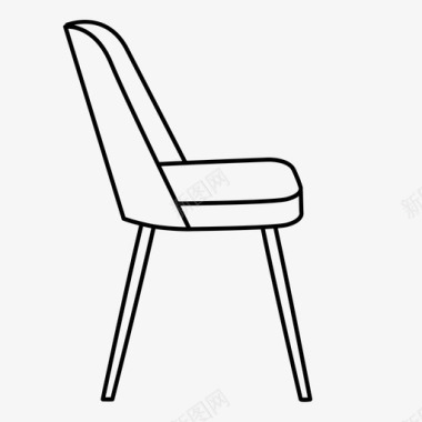 椅木方凳中世纪现代thonet餐椅oswaldhaerdtl木制图标图标