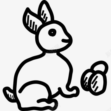 兔子蛋逾越节不图标图标