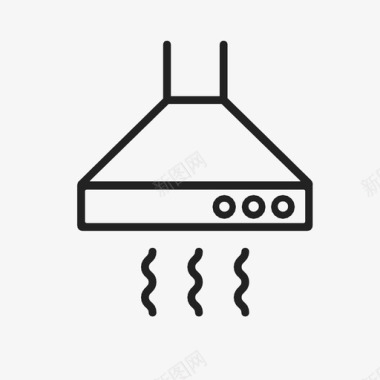 吸油烟机烤箱厨房图标图标