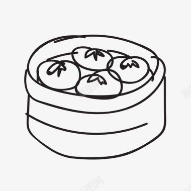 中国水饺图标图标