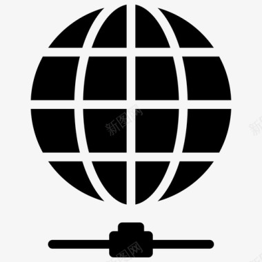 全球网络统一社会图标图标