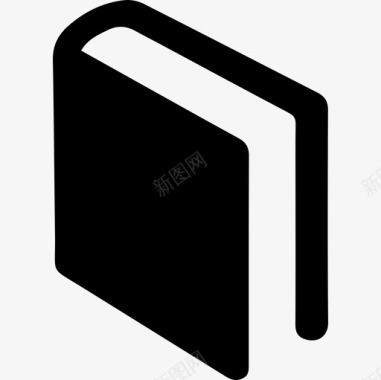 书的黑色封面对角位置教育基本图标图标