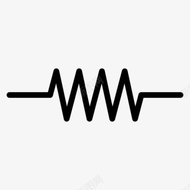 简单电阻波长单位图标图标