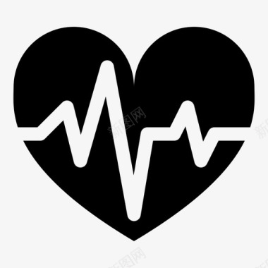心跳监护仪测量图标图标