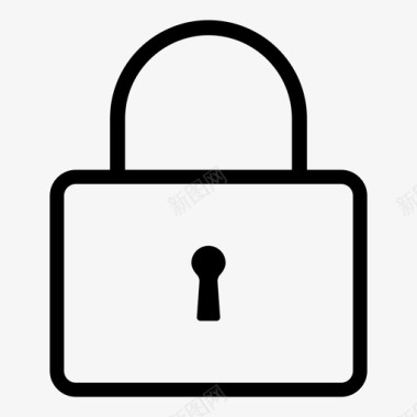 应用程序商店的标志锁定安全密码图标图标